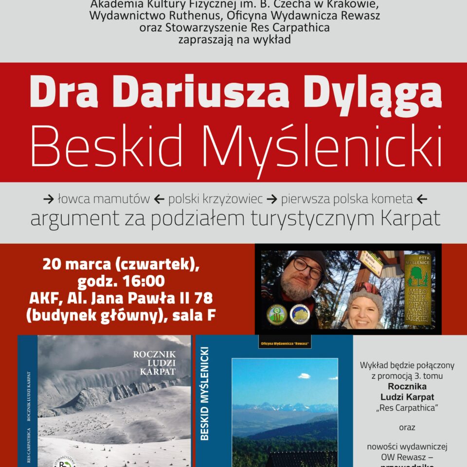 Krakowska promocja 3. tomu Rocznika Ludzi Karpat