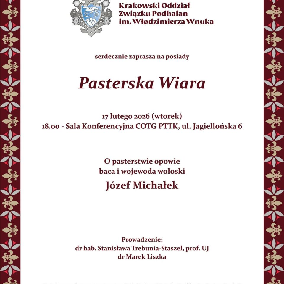 Pasterska Wiara – posiady z Józefem Michałkiem