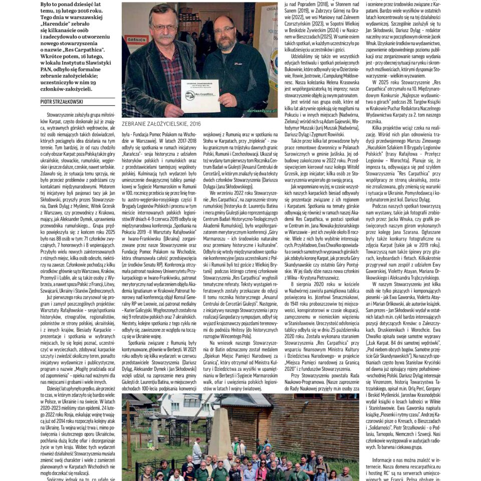 10-lecie RC’ na łamach „Nowego Kuriera Galicyjskiego”