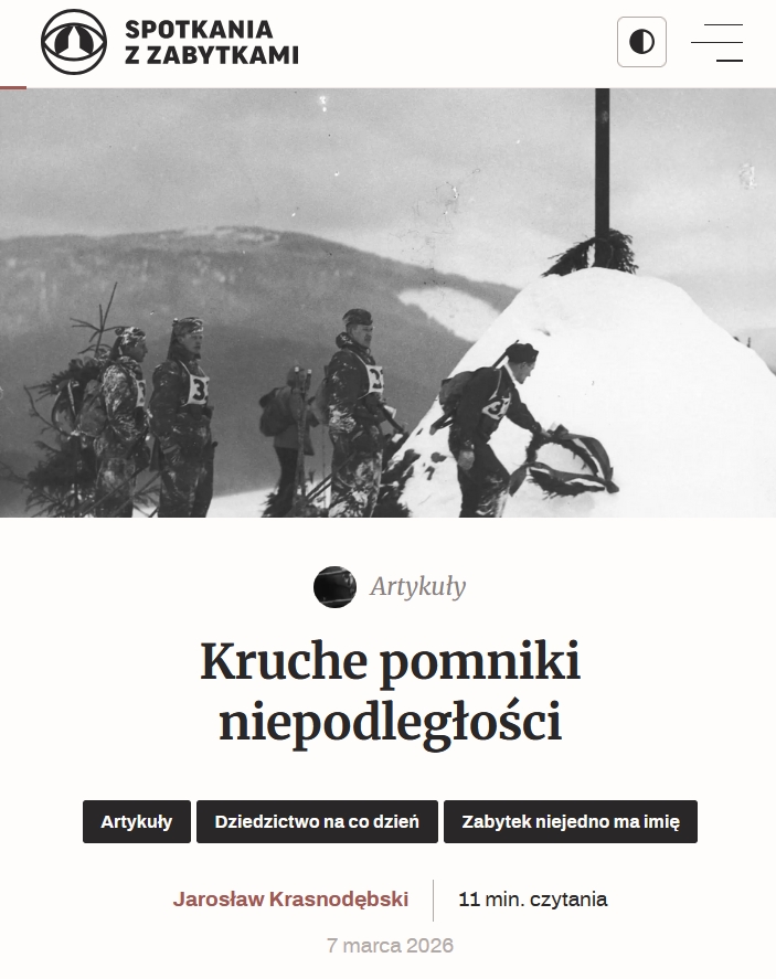 Kruche pomniki niepodlegości – artykuł Jarosława Krasnodębskiego