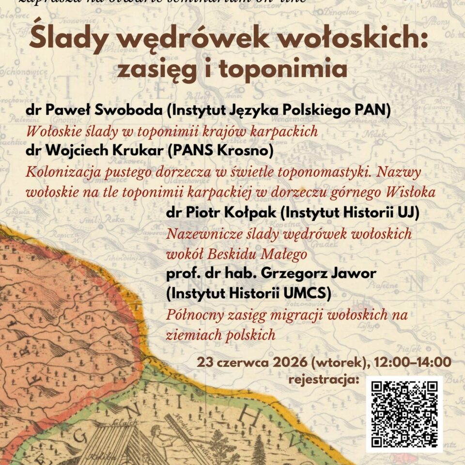 Ślady wędrówek wołoskich: zasięg i toponimia