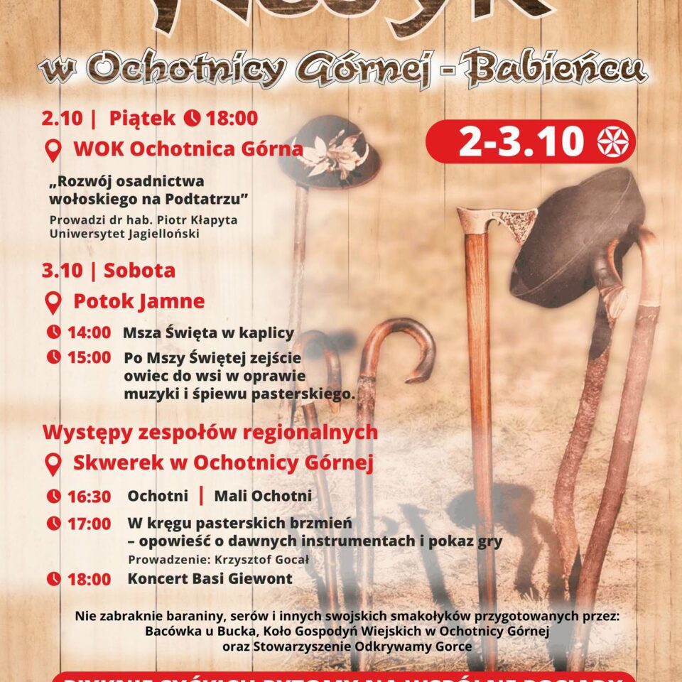 Jesienny Redyk Wołoski w Ochotnicy Górnej